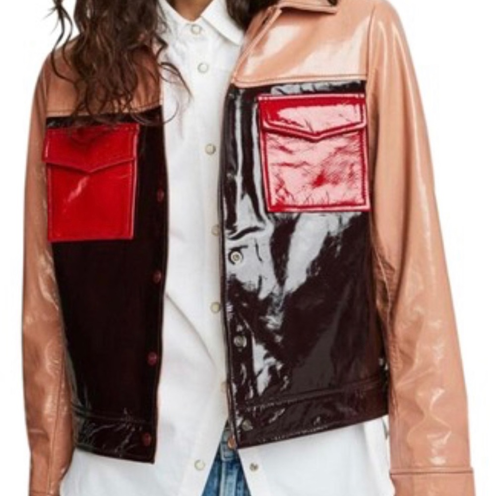 Scotch & Soda patten leather jacket needed in a size large